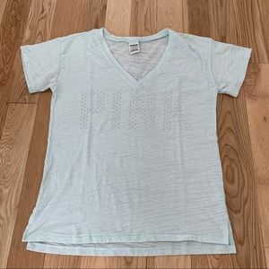 Pink Victoria’s Secret Short Sleeve V-Neck Tee XS